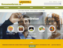 Tablet Screenshot of konsumenternas.se